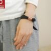 165-b_0682-05 płaskiego kauczuku ma dowolną regulację rozmiaru i wygląda doskonale na męskim i damskim nadgarstku bo to bransoletka unisex.