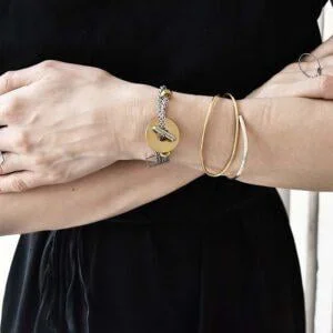 Industrialna bransoletka AOMORI22 na zdjęciu to nasza autorska bransoletka jaka biżuteria na wiosnę lato modna na prezent jakie bransoletki najlepsze