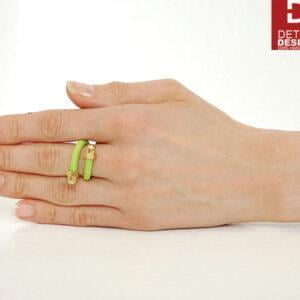 Duży pierścionek KOBRO16 to pierścionek unisex regulowany w obłędnym