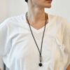 Detoxdesign Współczesny naszyjnik z kamieniem ANDO 09 unisex to autorska biżuteria dla kobiety i dla mężczyzny