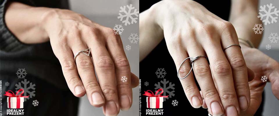 Szlachetnie proste pierścionki to też doskonały pomysł na prezent wspaniały