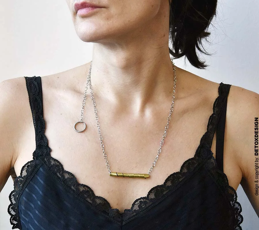 Prosty naszyjnik damski NAGANO26 można nosić w dowolnej długości